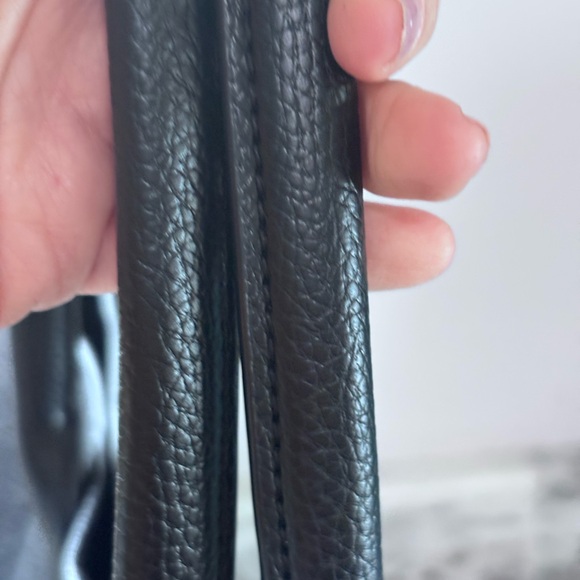 DKNY Grayson Tote – Black Pebbled Leather Shoulder Bag - Picture 9 of 14